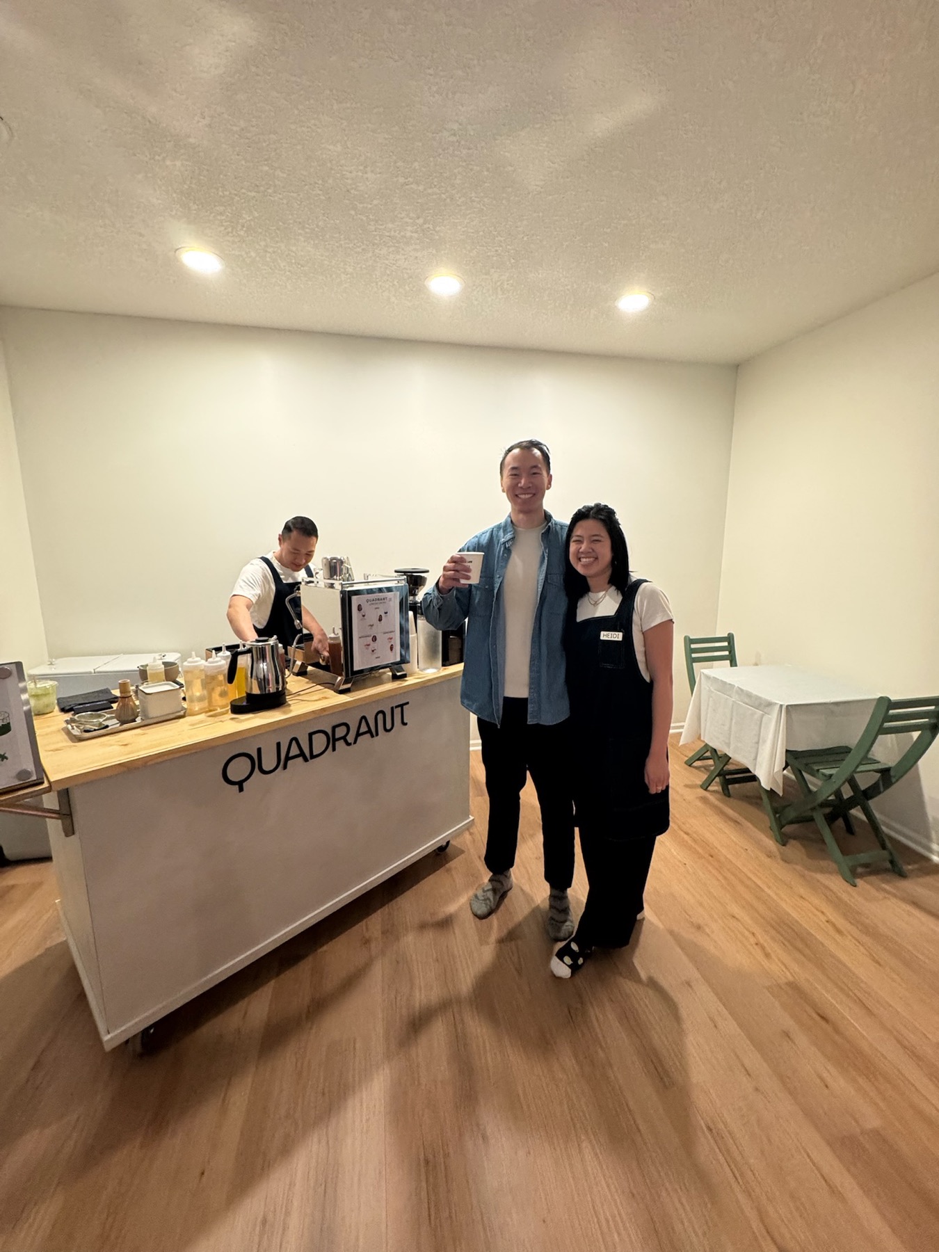 Quadrant Cart team and mobile cafe display for Twin Cities gatherings